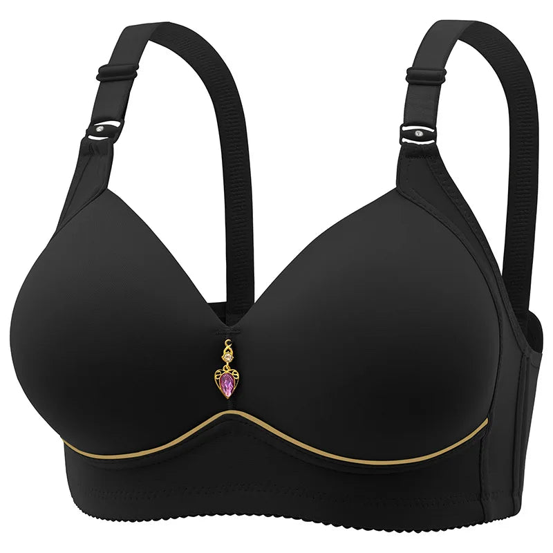 Glossy Large Cup Wireless Bra