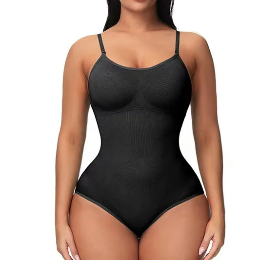 Shapewear Sling Camisole Jumpsuit Sexy Tight Corset Black Top